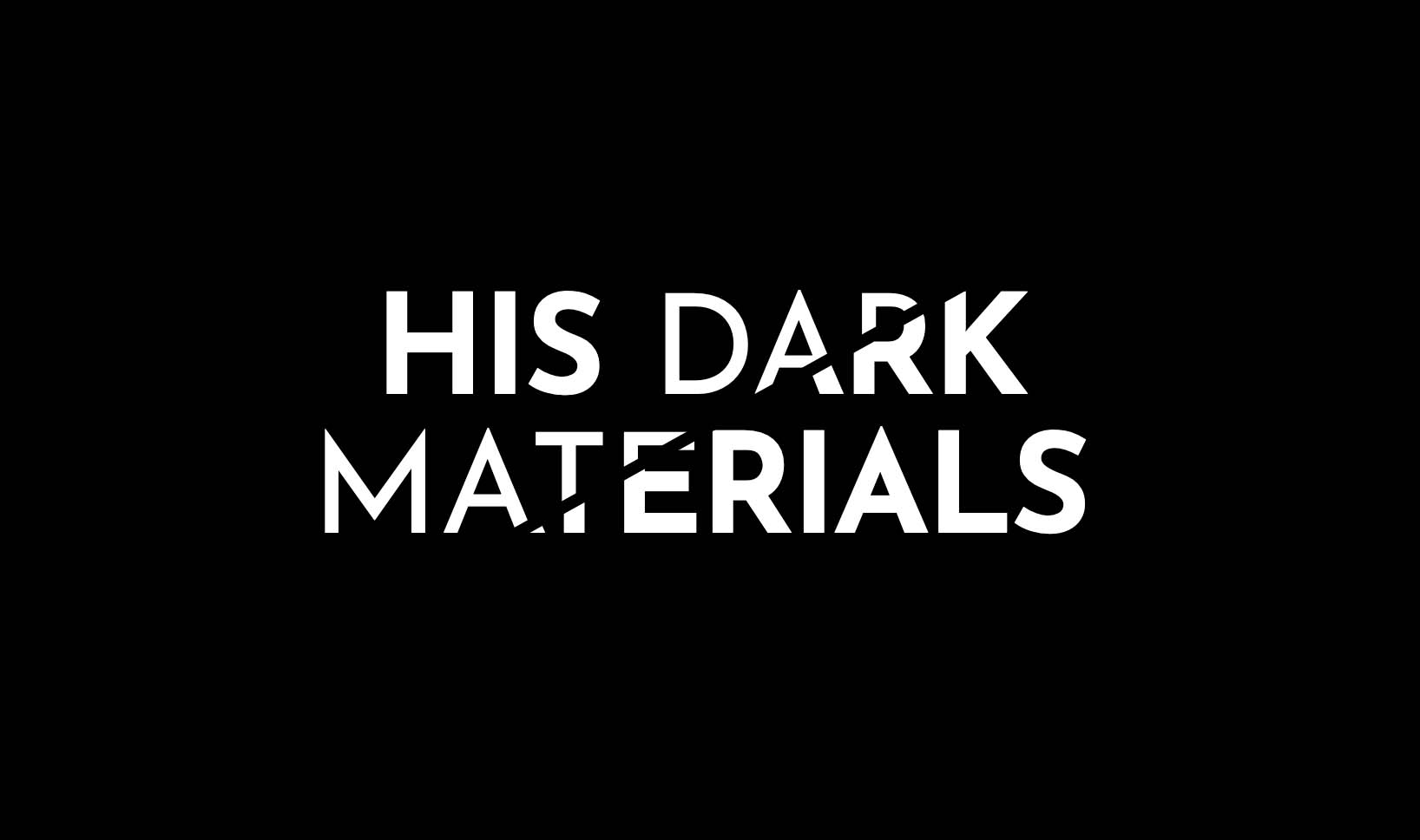 His Dark Materials logo as created in CSS