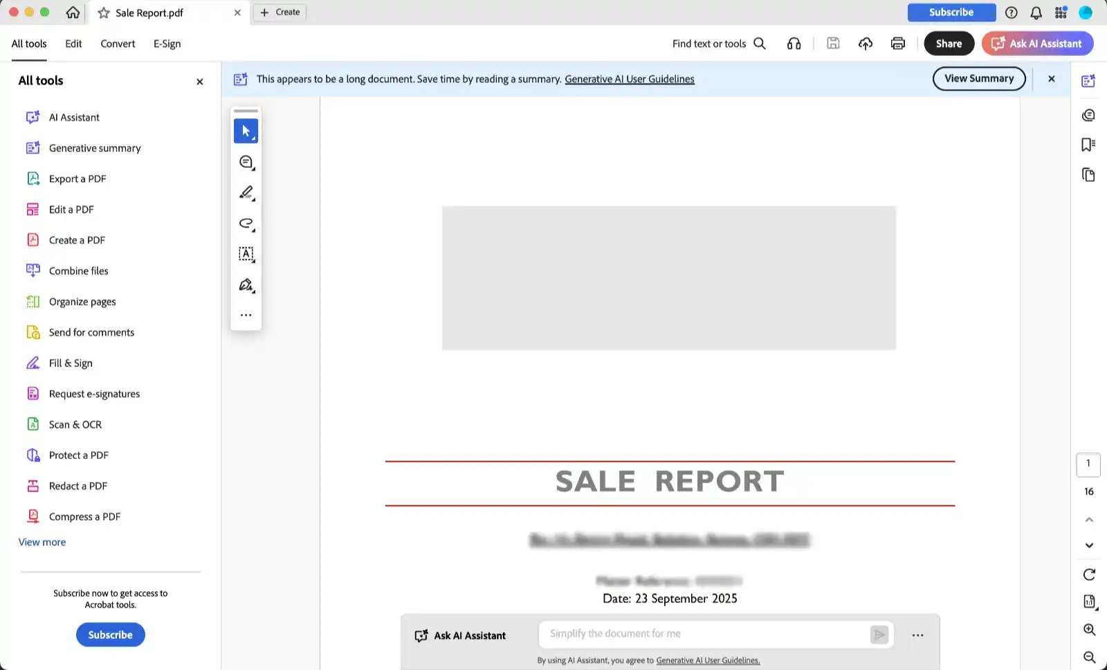 Screenshot of the Adobe Acrobat UI”