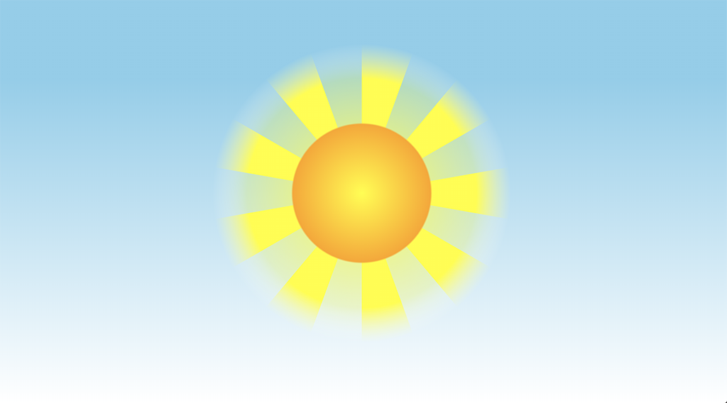 CSS { In Real Life } | Heatwave: An Animated CSS Sun Illustration