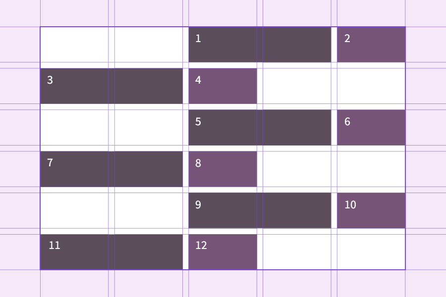 Alternating grid layout
